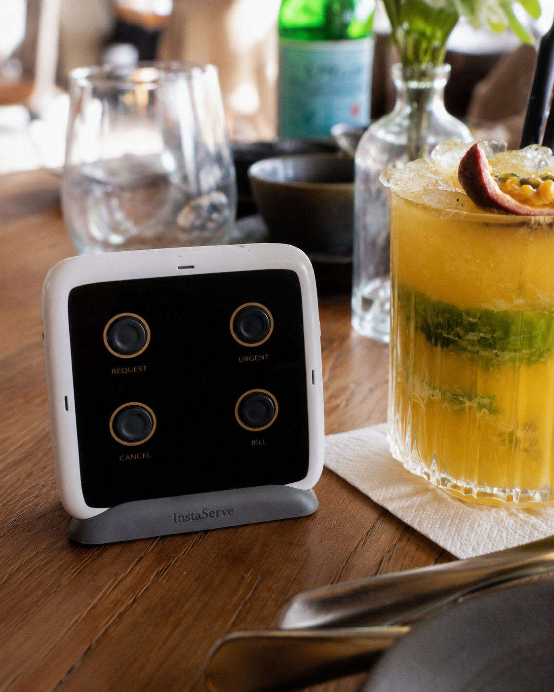 InstaServe in a realistic hospitality setting